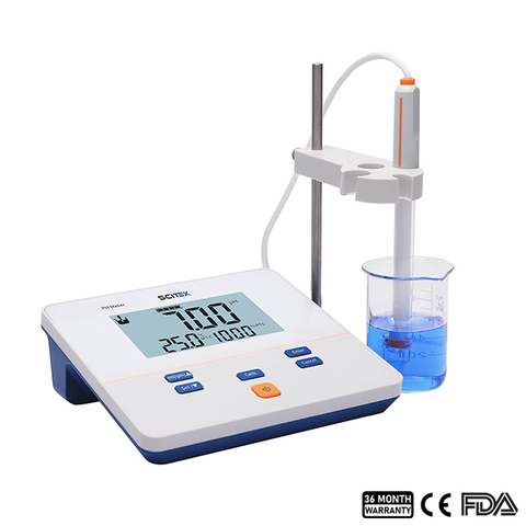 Medidor de pH de la cima de banco, 2 punto de calibración