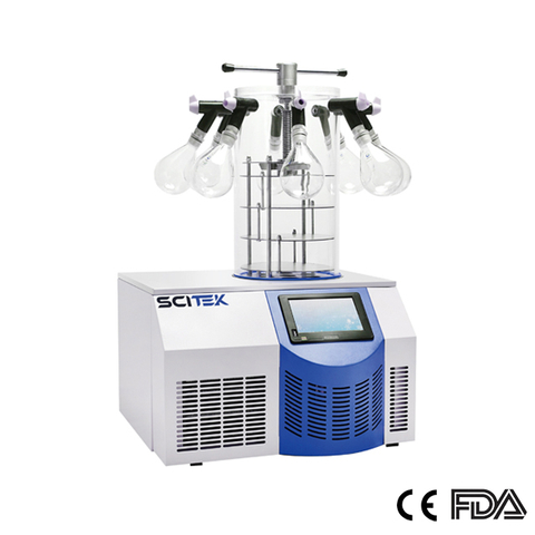 Liofilizador de sobremesa, temperatura del condensador de -60 ℃.