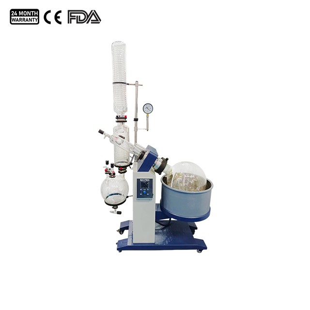 Evaporador rotatorio, condensación dual