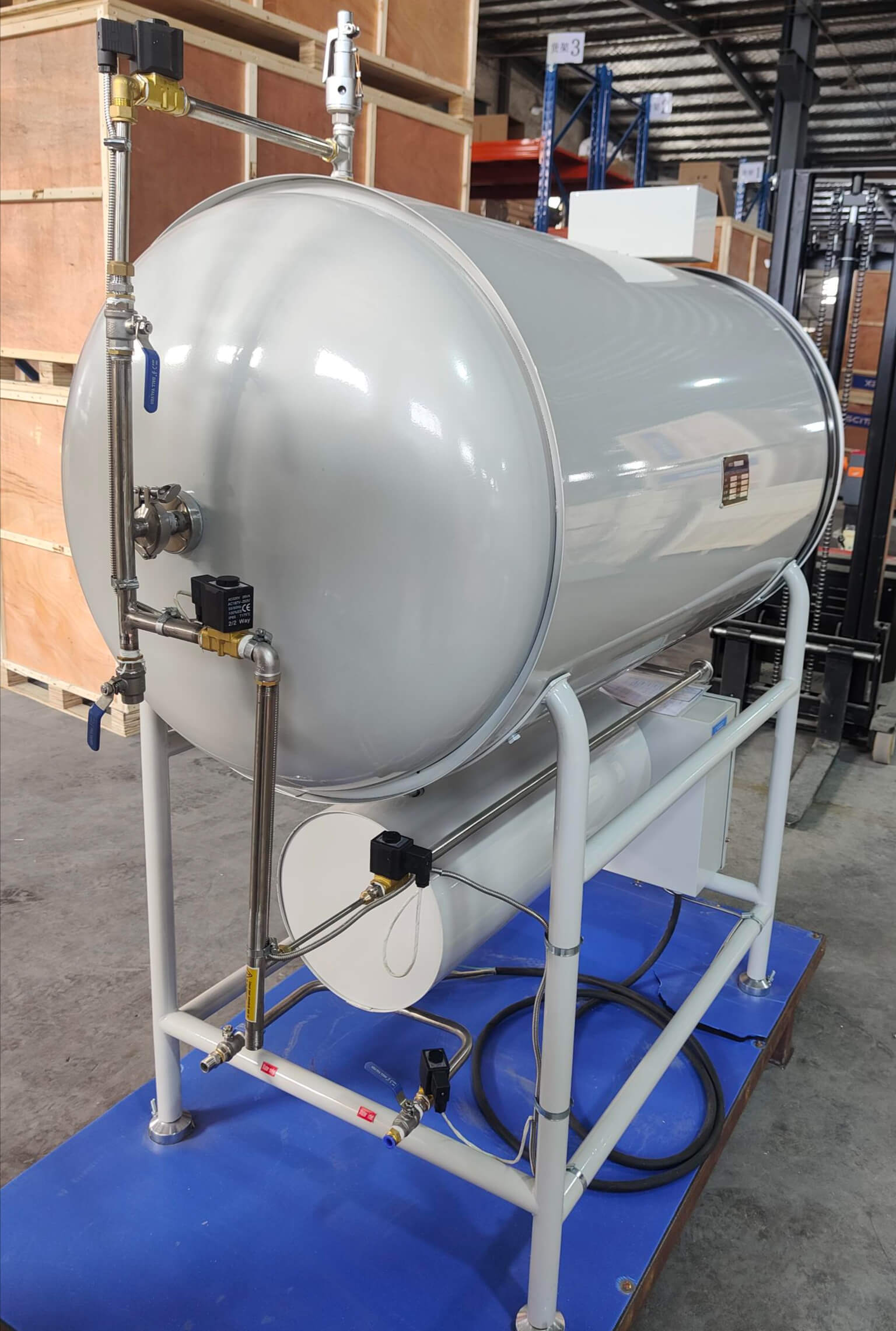 Esterilizador de vapor de presión horizontal