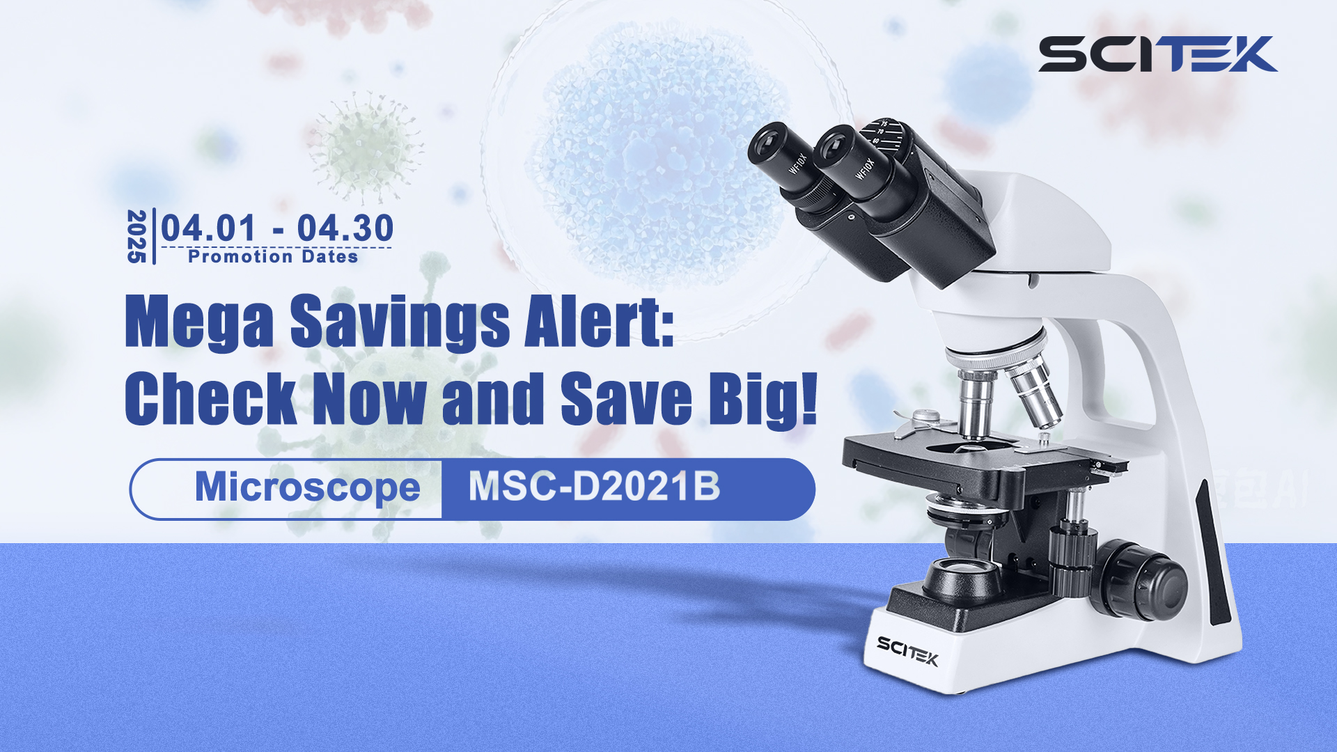 Microscopio de precio de descuento de Scitek