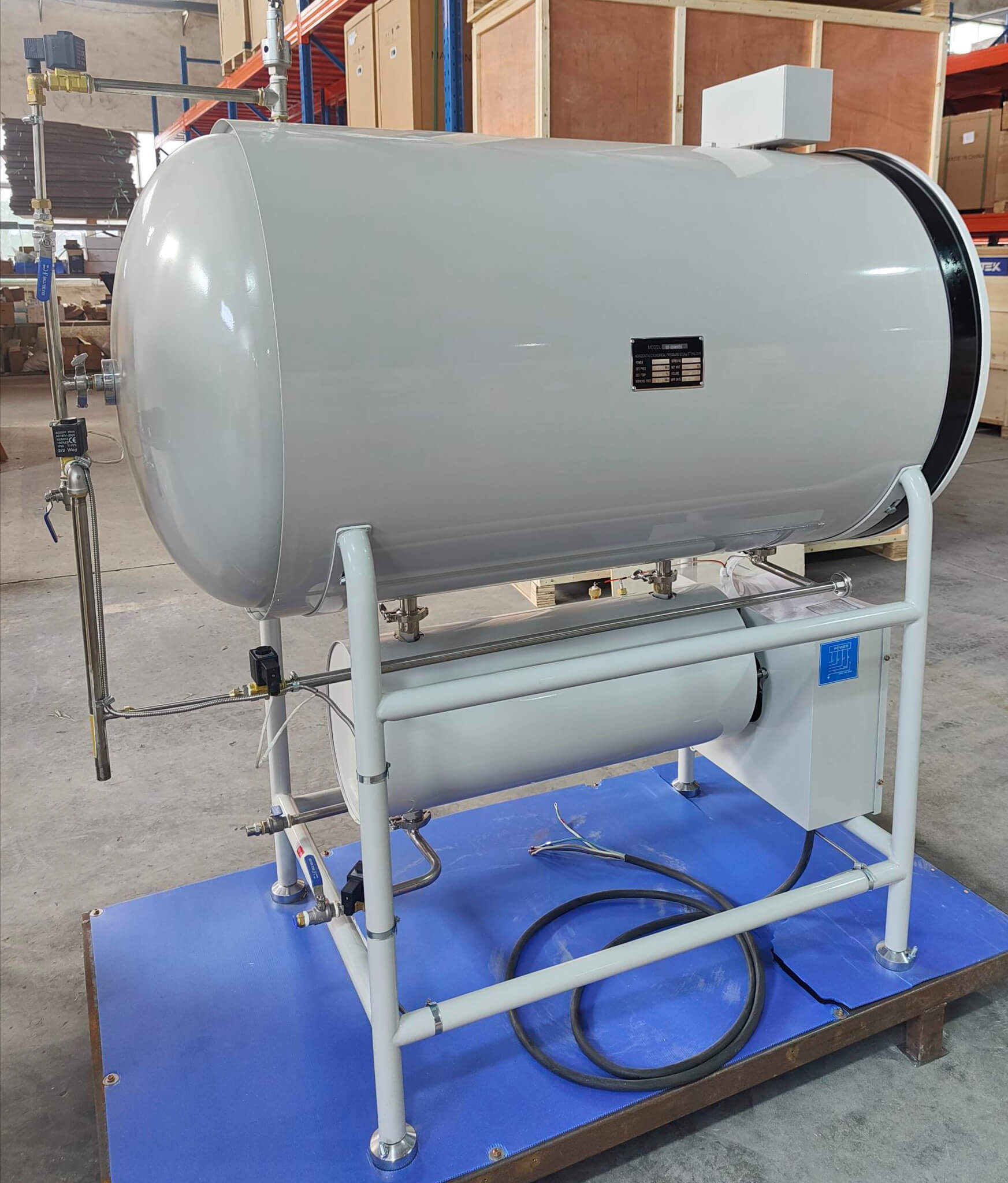 Esterilizador de vapor de presión horizontal