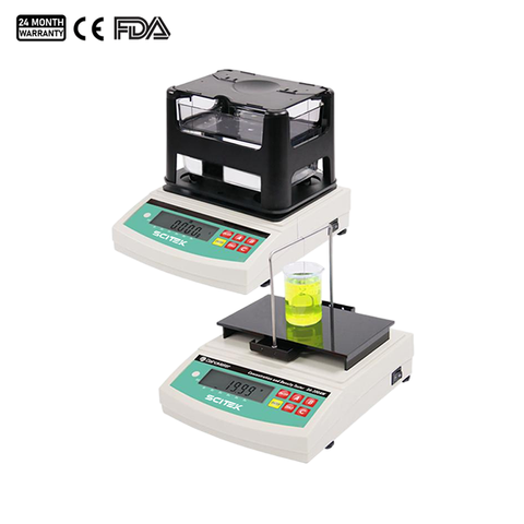 Densímetro económico de sólidos y líquidos