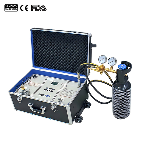 Cámara de presión potencial de agua vegetal