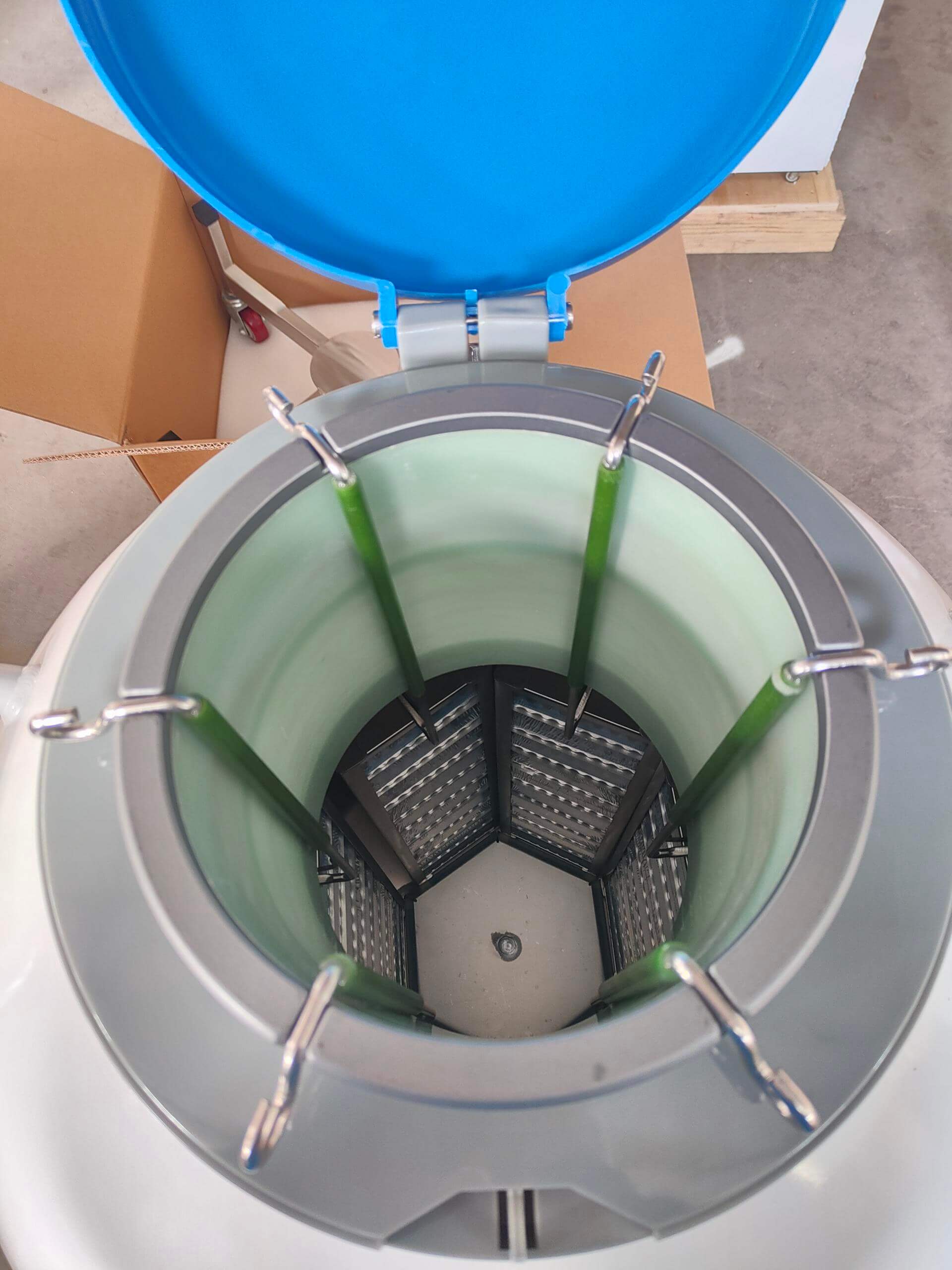 Tanque de nitrógeno líquido de laboratorio