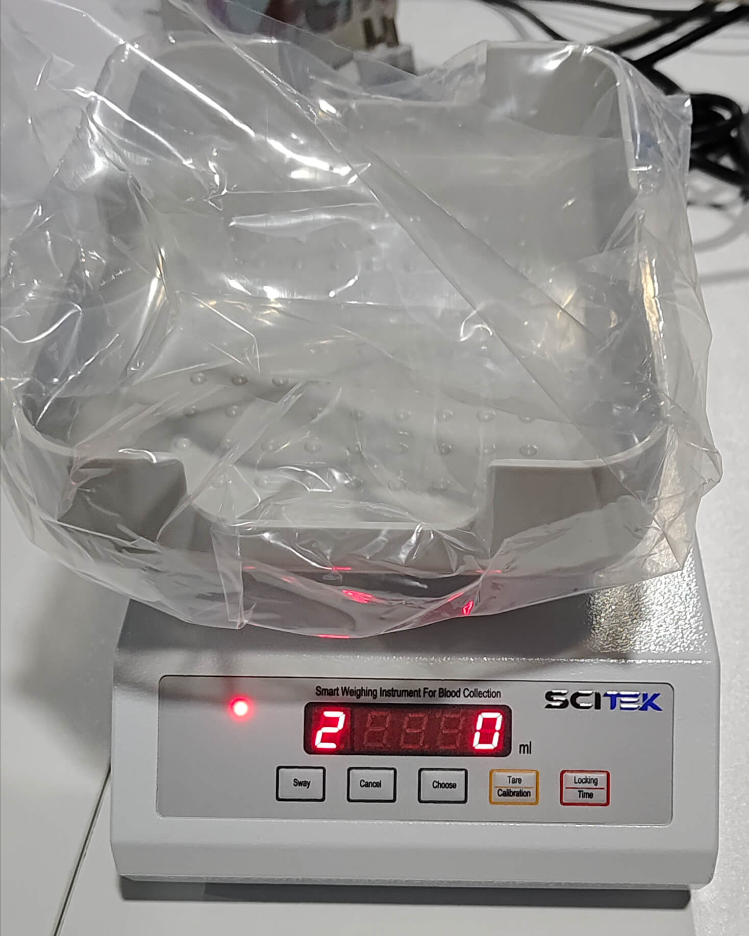 Monitor de recolección de sangre