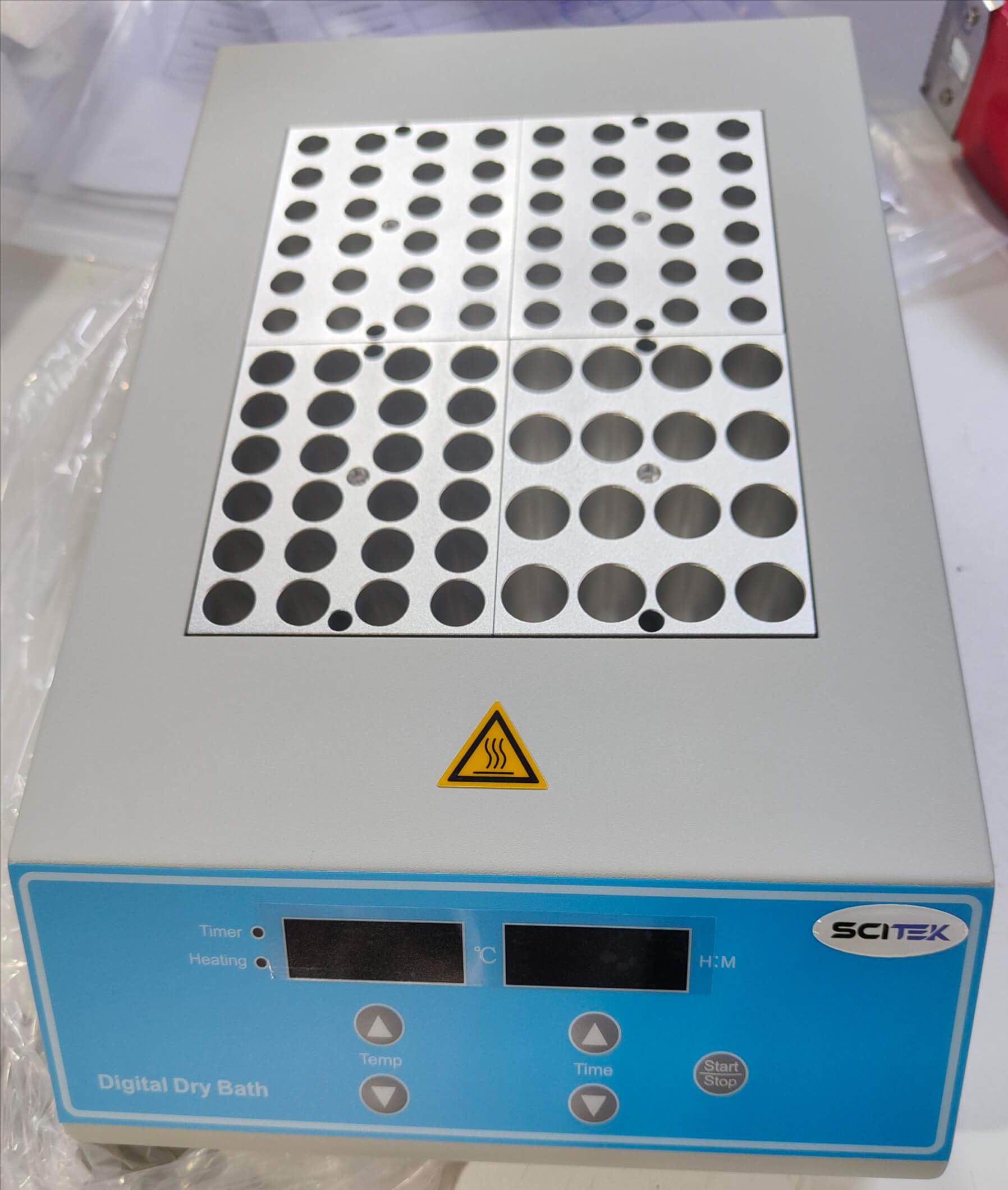 Incubador de baño seco digital