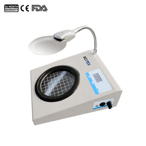 Mostrador de colonia bacteriana semiautomática