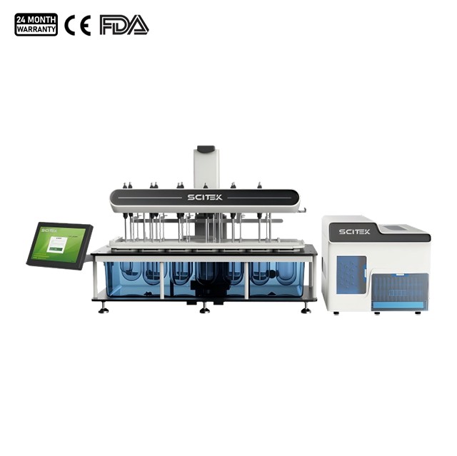 Sistema de recolección y muestreo de disolución completamente automático
