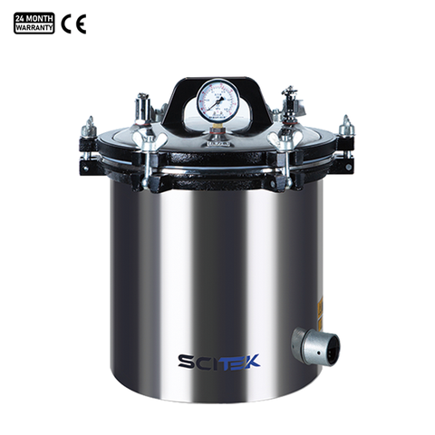 Autoclave portátil con calefacción eléctrica/gas