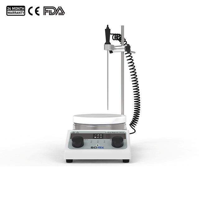 Agitador magnético con placa calefactora, serie HMS-300