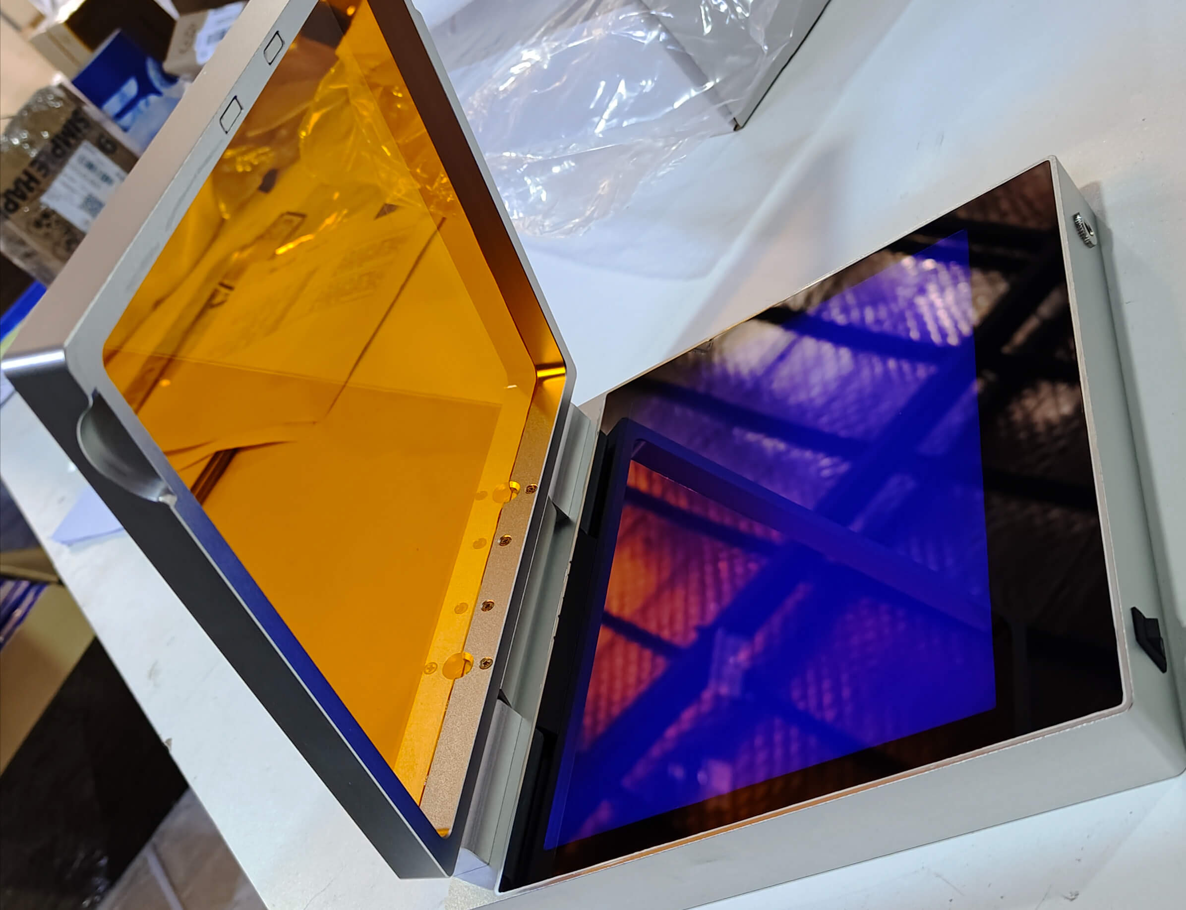 Transiluminador de luz azul