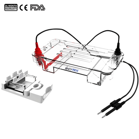 Tanque de electroforesis horizontal