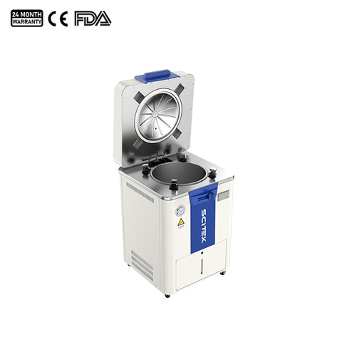 Esterilizador de vapor vertical abatible